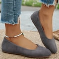thumbnail image 4 of Viluyesy Flats for Womens, Slip-On Shallow Comfort Round Toe Casual Dress Ballet Shoes Gray US7, 4 of 9