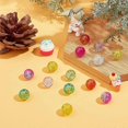 thumbnail image 3 of 100 cuentas de cristal de Murano craqueladas, redondas y artesanales de 10 mm, de 10 colores, para pulseras de la amistad de verano, joyería para el Día de la Madre., 3 of 5