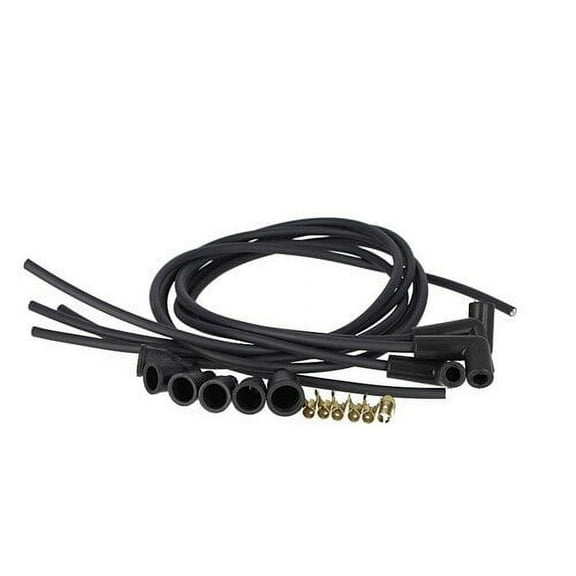 Spark Plug Wire Set - 4 Cylinder - Carbon Core - 90 Degree Boots fits John Deere 3010 3020 fits Case fits International fits Massey Ferguson 236635