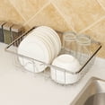 thumbnail image 1 of Égouttoir à Vaisselle Extensible au-Dessus de l'Évier Bras Ajustables Égouttoir à Vaisselle Pots Bols Assiettes Support Panier, 1 of 9