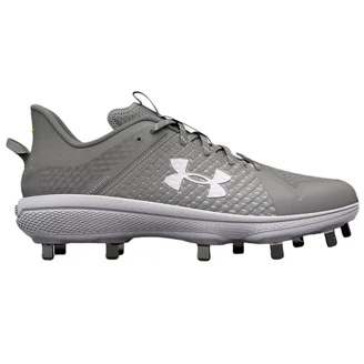 Under Armour Men's Yard Low Mt Metal Baseball Cleats Orange/White