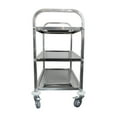 thumbnail image 4 of AmGood Stainless Steel Dining Cart - 3 Shelf Heavy Duty Utility Cart on Wheels (Medium - 34" Legth x 18" Width), 4 of 6