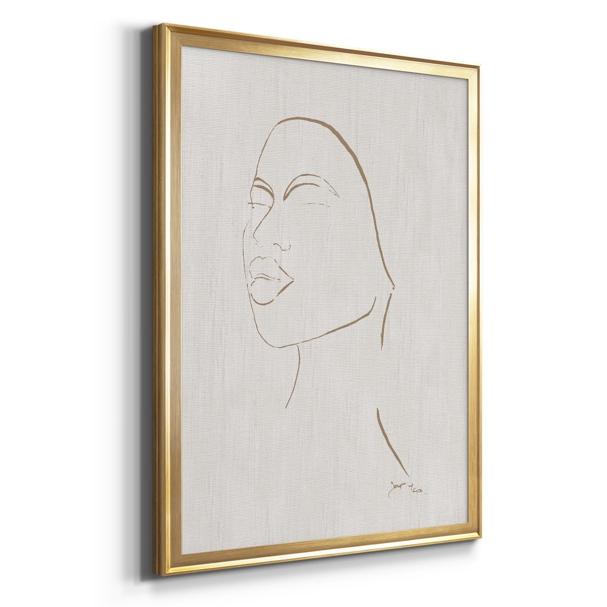 Portrait Sketch II Premium Framed Print - Ready to Hang