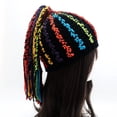 thumbnail image 4 of Sombrero de rastas de nuevo color, sombrero de lana tejido a mano, niños adultos, Hip Hop, Punk, Otoño Invierno, cálido (estilo adulto) Fridja  nalpqowj27243, 4 of 5