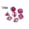thumbnail image 2 of Neutron Dice Set in Wine and Clear, by Gate Keeper Games, 2 of 5