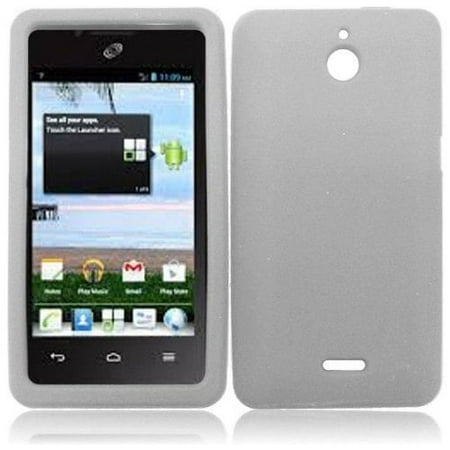 Silicone Skin Case for Huawei Ascend Plus H881C - Clear
