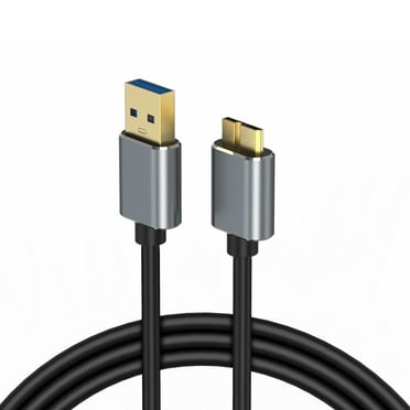 CBUS 5ft External Hard Drive Cable - USB 3.2 Gen 1 Cable Micro B to USB-A 3.0 Cable Compatible with WD My Passport, LaCie, Seagate, Transcend StoreJet