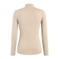 thumbnail image 5 of EDFBUYKRS Plus Size Blouses for Women V Neck Curved Hems Tunic Tops Casual Long Sleeve Botton Fall Shirts S, 5 of 5