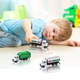 thumbnail image 6 of Garbage Truck Toys Set Three Piece Vehicle Playset for Boys Girls Kids Toddlers Age 12 18 Months 1 3 Years Educational Classification Car Model, 13 cmx5.5 cm, Green, 6 of 9