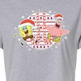 thumbnail image 3 of SpongeBob SquarePants - Spongebob Patrick Candy Canes - Juniors Cropped Cotton Blend T-Shirt, 3 of 6