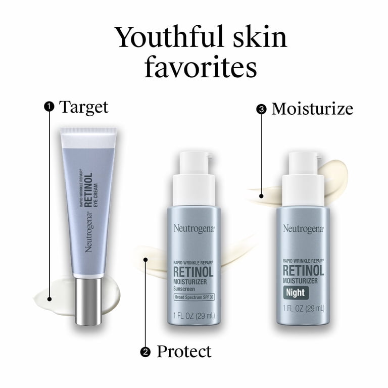  Retinol　ニュートロジーナ　レチノール　クリーム2個 Neutrogena, Rapid Wrinkle Repair Night Cream, 1 fl oz, Anti-Aging