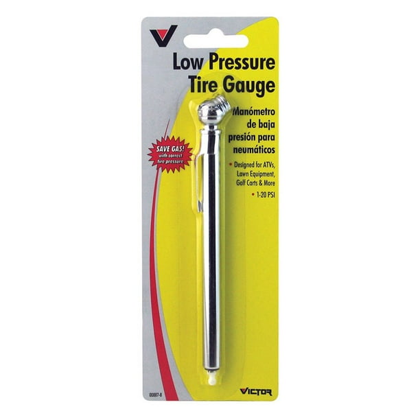 Victor 1 psi 20 psi Pencil Tire Pressure Gauge