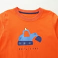 thumbnail image 6 of TOOYOU Boys Summer T-Shirt Fashion Children'S Long Sleeve Knitted Printed Children'S Base Top Size 3-4 Years Orange, 6 of 9