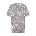 thumbnail image 4 of Camiseta de Manga Corta de Cuello en V Sólido Casual, Camisetas de Manga Corta para las Mujeres, 4 of 4