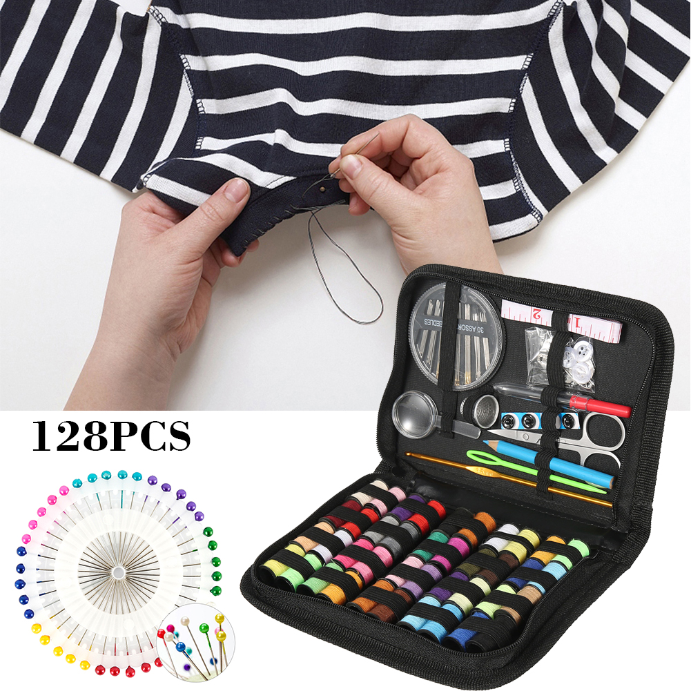 Sewing Machine Kit, Sewing Kit 128pcs Premium Sewing Machine Starter