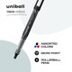 thumbnail image 2 of Bolígrafos Rollerball Uni-Ball Vision Needle 0.5mm Paquete de 5, 2 of 6
