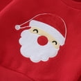 thumbnail image 6 of Toddler Girls Boys Winter Christmas Long Sleeve Santa Prints Tops Pants 2PCS Outfits Clothes Set 12-18 Months, 6 of 7