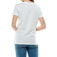 thumbnail image 5 of Women's Basic Solid Crew Neck T Shirt, Medium, White, 5 of 7