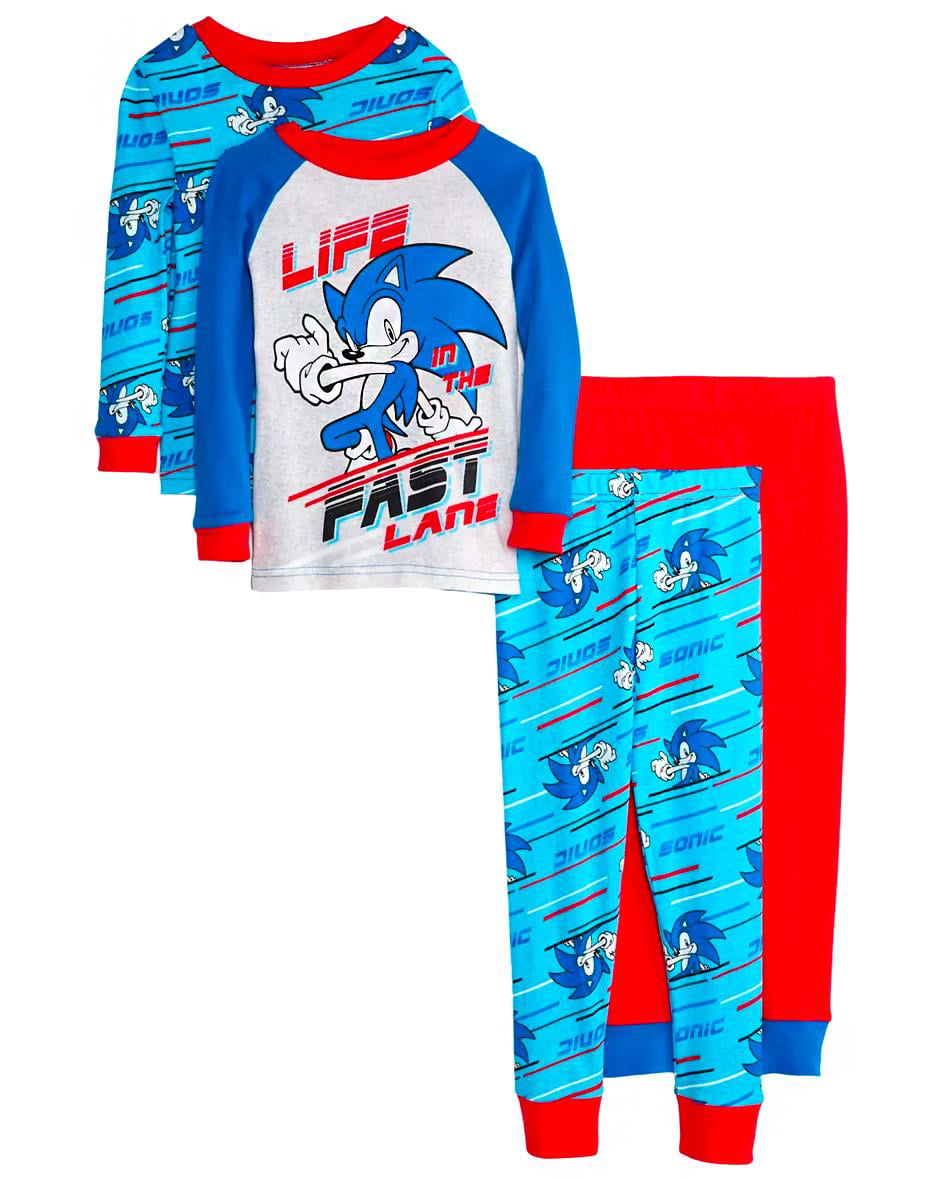 Sonic The Hedgehog Boys Union Too Easy Thermal Long Underwear L 2 Piece Set Sizes XS 