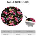 thumbnail image 6 of Pioneer Flower Floral Print Pattern Round Fitted Tablecloth with Elastic Edge,Dining Table Cover Waterproof,Outdoor Round Tablecloth for Camping,Dining,Indoor and Outdoor, 6 of 7
