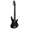 thumbnail image 5 of GIB Electric 5 String Bass Guitar Full Size Bag Strap Pick Connector Wrench Tool Black, 5 of 10
