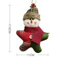 thumbnail image 4 of Wdftyju Colgante de Navidad Colgante Muñeco de nieve Adorno Muñeca Colgar Decoración (Verde A) Wdftyju 2mr3ly7fr5qj1xk8D02, 4 of 4
