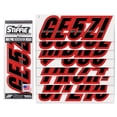 thumbnail image 2 of STIFFIE Techtron Black/Red 3" Alpha-Numeric Identification Custom Kit Registration Numbers & Letters Marine Stickers Decals for Boats & Personal Watercraft PWC, 2 of 8