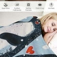thumbnail image 3 of Chilfamy  Animal Penguin Blanket Ultra Soft Cute Penguins Flannel Throw Blankets Lightweight Fun Art Kids Adult Bedding for Gifts Travel White, 3 of 6