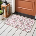 thumbnail image 5 of Pink Beige Flowers 2'x3' Washable Rug, Spring Floral Elegant Pastoral Botanical Non-Slip Soft Doormat Area Rugs for Entrance Bathroom Bedsides, Carpet for Kitchen Bedroom, Entryway Floor Mat, 5 of 9
