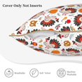 thumbnail image 3 of KLL Turkey And Thanksgiving2 Decorative Throw Pillow Covers Velvet Soft for Couch Sofa Bedroom Living Room Outdoor (No pillow core)- 18"x18", 3 of 5