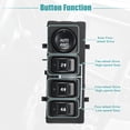 thumbnail image 3 of Interruptor de tracción en las cuatro ruedas 4WD Unique Bargains del lado del conductor delantero izquierdo apto para GMC Sierra 1500 HD 2003 2005 2006 Negro, 3 of 7