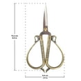thumbnail image 4 of JubileeYarn Classic Chinese Large Embroidery Craft Scissors - Bronze - 3 Pairs, 4 of 7