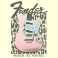 thumbnail image 2 of Men's Fender Musical Instruments Pink Guitar  Graphic Tee Beige X Large, 2 of 4