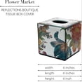 thumbnail image 2 of Flower Market Reflections Boutique Tissue-Box Cover, Square Box Cover, 2 of 4