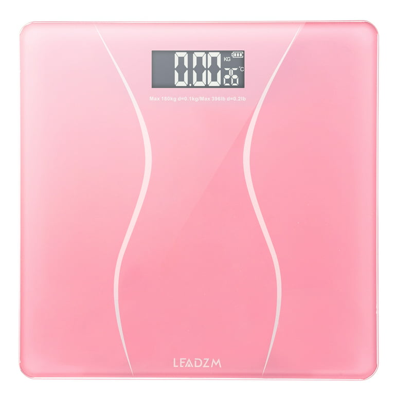 Weight Scale, SmarTake Precision Digital Body Bathroom Scale with Step-On  Technology, 6mm Tempered Glass Easy Read Backlit LCD Display, Body Tape