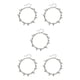 thumbnail image 3 of Sonducket Bracelets Stylish Aesthetic Jewelry Silver Valentines Decorations Alloy Style Day Water Women's Simple Drop Gifts Anklets Plata 5piezas Sonducket CBP253796, 3 of 5