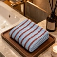 thumbnail image 5 of WDOBM Reusable Washcloths, Striped Woven Natural Cotton Thick Absorbent Face Towel, Highly Absorbent Quick Dry Machine Washable, Lightweight Sport Towels for Bathroom Salon, 5 of 7