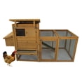 thumbnail image 2 of Pawhut 72 in. Deluxe Wooden Chicken Coop Hen House with Outdoor Run, 2 of 6