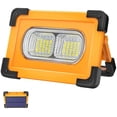 thumbnail image 1 of 100W Rechargeable LED Flood Light 4 Modes Super Bright Work Light Portable LED Spotlight with Solar Powered Jobsite Lamp for Building Site, Camping, Fishing, Car Repair, DIY, 1 of 5