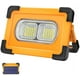 thumbnail image 1 of Reflector LED recargable Lámpara para sitio de construcción Reflector LED portátil con panel solar 4 modos Luz de trabajo súper brillante para acampar, bricolaje, 1 of 5