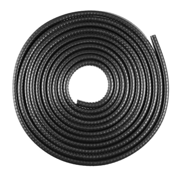 Car Door Edge Protective Sealing Strip Gap Range 3/64" to 1/4" U Shape Channel Rubber Automotive 3.6 Meter Black