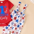 thumbnail image 5 of mgoYE Newborn Baby Boy Clothes Letter/Pattern Printed Romper Jumpsuits One Piece Infant Coming Home Outfit 3Pcs Clothing Set(Red,3-6 Months), 5 of 5
