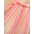 thumbnail image 6 of Infant Girl Rompers Dress Embroidery Butterfly Wing Fly Sleeve Rainbow Color Tulle Skirt Hem Jumpsuits Clothes Baby Bodysuits, 6 of 9