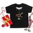 thumbnail image 1 of Camiseta con estampado de cinturón de Papá Noel para niños, camiseta para fiesta de Navidad, ropa de Navidad para niñas y niños, ropa, regalos para niños pequeños, 1 of 4