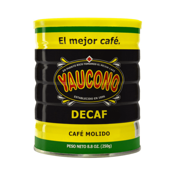 Yaucono Decaf Ground Coffee Canister, 8.8 Ounce (Pack of 1)