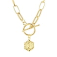 thumbnail image 1 of XWSHYW Collares Colgantes 26 Letras Inglesas Colgante Cadena Clip Collar Hexágono, 1 of 2