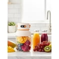 thumbnail image 5 of 2-In-1 38 Blades Portable Blender Type-C Rechargeable Mini Wireless Personal Cup Easy-Washing Household Mixer for Shakes & Juice, 5 of 7