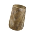 thumbnail image 4 of Jarrón de madera con flores secas, maceta decorativa hecha a mano para centros de mesa. Blanco lavado, 4 of 9