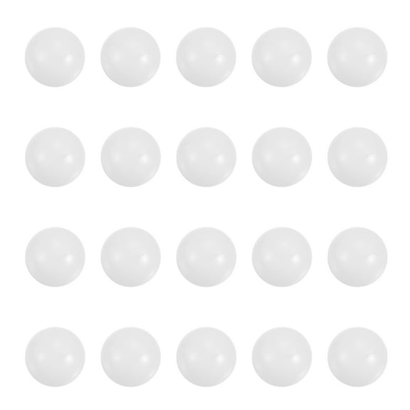 Uxcell 20 Pcs Quartz Pearl Balls, 12mm Round Glass Crystal Loose Beads for Vase Filler, Resin Art, Jewelry Making, DIY Crafts, Home Decoration, White