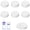8PCS White, variant on 6 PCS Travel Bottle Caps Compatible with Lansinoh Bottles, Bottle Lids Replacement with Sealing Ring Compatible with MAM Wide-Mouth Bottles, Leak-Proof and Non-Slip Caps for Pigeon Bottles